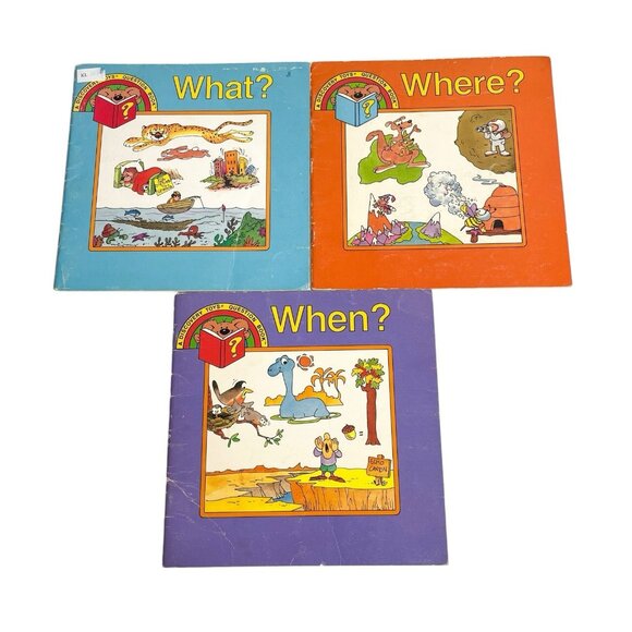 Lot Of 3 Vintage Discovery Toys Question Book Set Series Paperback - Picture 1 of 5